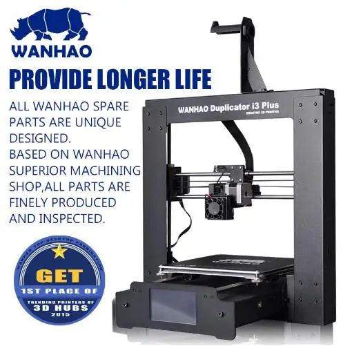 Wanhao 3D Printer- i3 Plus Принтер I3 ПЛЮС MARK II с прочной стальной рамой. Высокое качество. Возможна поставка со склада в России(спрашивайте продавца). Возможно безналичный расчет для организаций