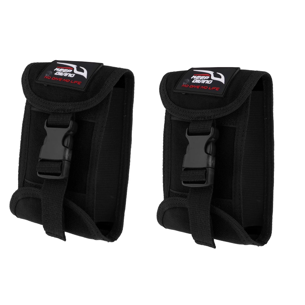 

2Pcs Replacement Scuba Dive Weight Belt Pocket Pouch with Quick Release Buckle - Swimming Diving 16 x 11 cm / 6.3 x 4.3 inch