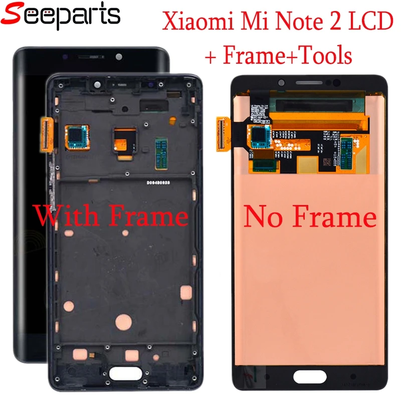 XIAOMI MI Note2 LCD display Touch Screen for Xiaomi Mi Note 2 LCD Digitizer with Frame Replacement Parts for Mi Note 2 1920x1080 (6)