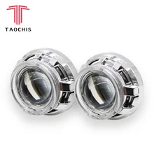 Buy TAOCHIS APP LED Angel Devil Eyes Bi xenon Lens Projector Headlight For Car Retrofit DIY W/ Daytime Running Lights 3.0'' H4 Free Shipping