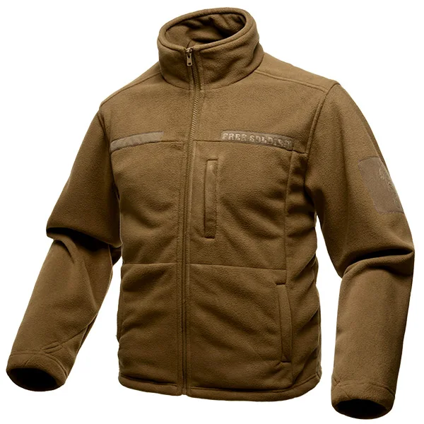 FREE SOLDIER, куртки для спорта на открытом воздухе, кемпинга, пешего туризма, Мужская одежда, тактическая флисовая куртка для альпинизма - Цвет: Wolf brown