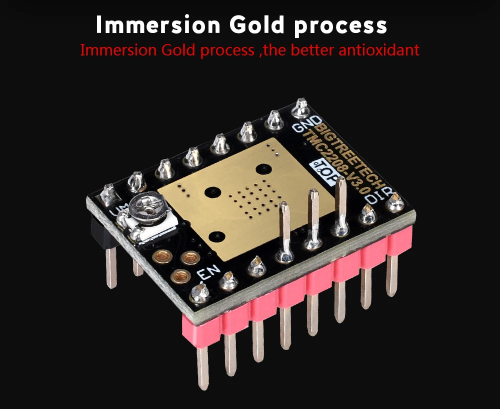 BIGTREETECH TMC2208 V3.0 UART Драйвер шагового двигателя для SKR V1.3 MKS Gen V1.4 контроллер RepRap Mute StepStick TMC2100 3d принтер