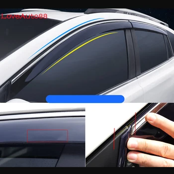 

Car Window Visor Door Rain Sun Shield Side Windows Cover Trim Auto Accessories 4Pcs For Toyota RAV4 2016 2017 2018