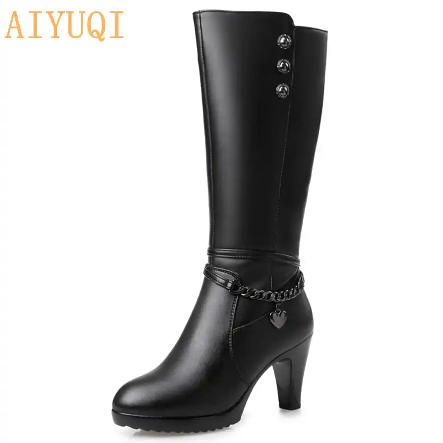 heeled motorcycle boots