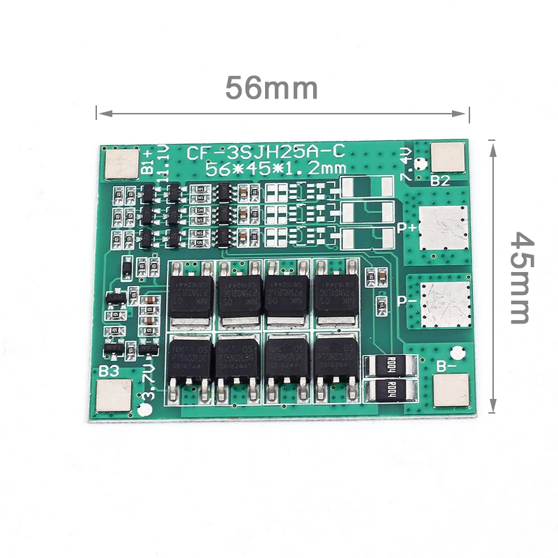 18650 зарядное устройство модуль зарядки защита 25A 3 S PCB BMS плата полимерная литиевая батарея 3 серийный 12 в 3,7 Lipo Li-ion