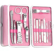 15 шт. машинка для стрижки ногтей из нержавеющей стали, триммер для стрижки ушей, маникюрный набор для педикюра, на палец, набор инструментов для дизайна ногтей