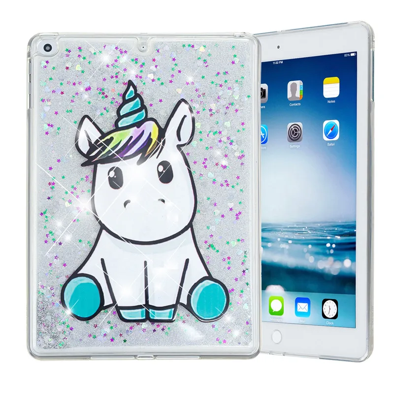 Wekays для Apple Ipad Air2 Ipad 6th Блестящий жидкий силиконовый чехол Fundas для Coque IPad Air 2 IPad 6 IPad6 9,7 дюймов чехол s