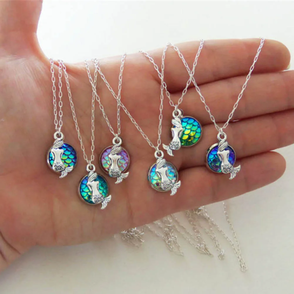 1pc Fashion Mermaid Necklaces For Personalized Birthday Gifts Jewelry