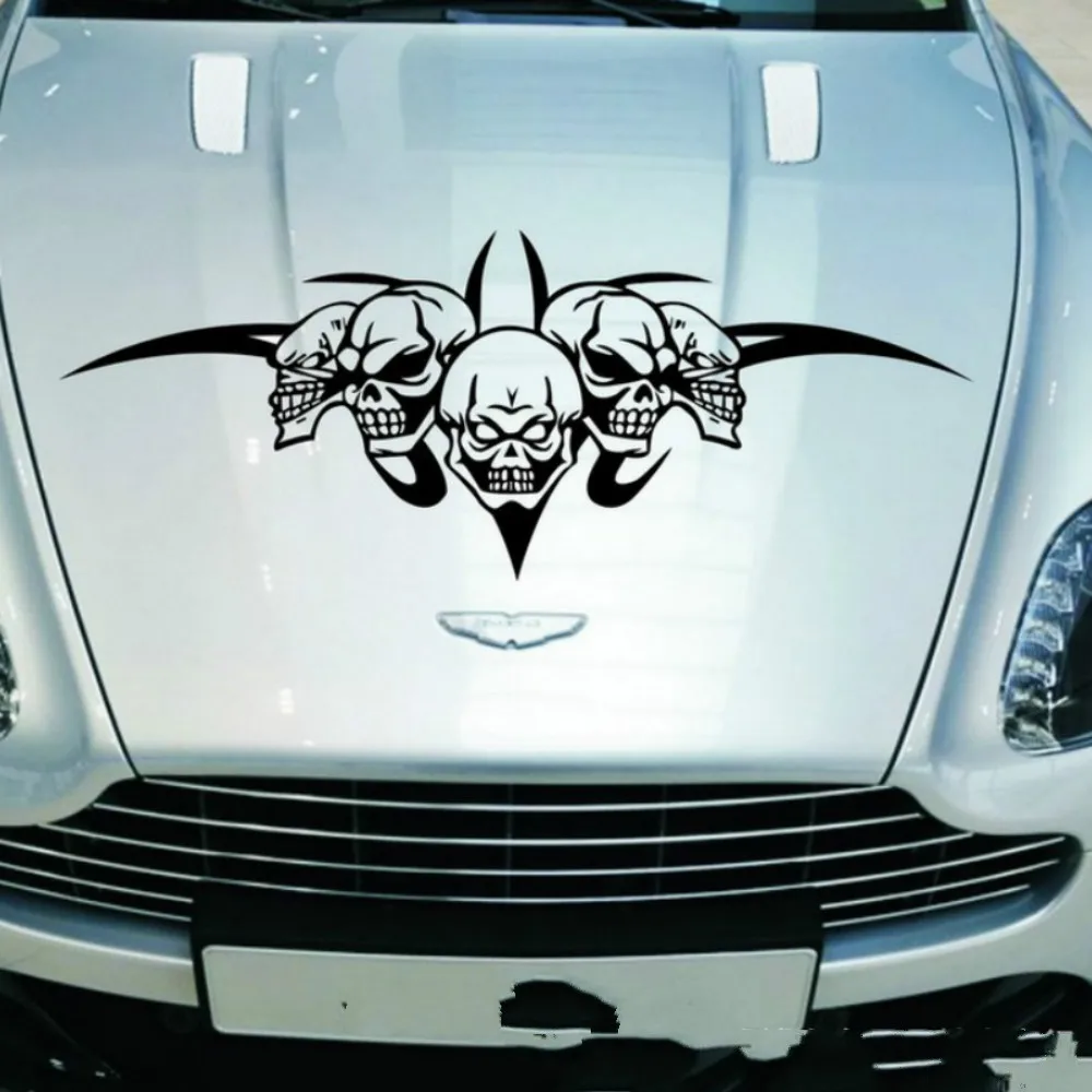 Наклейки на крышку автомобиля с изображением черепа|skull car sticker|car stickerauto sticker |