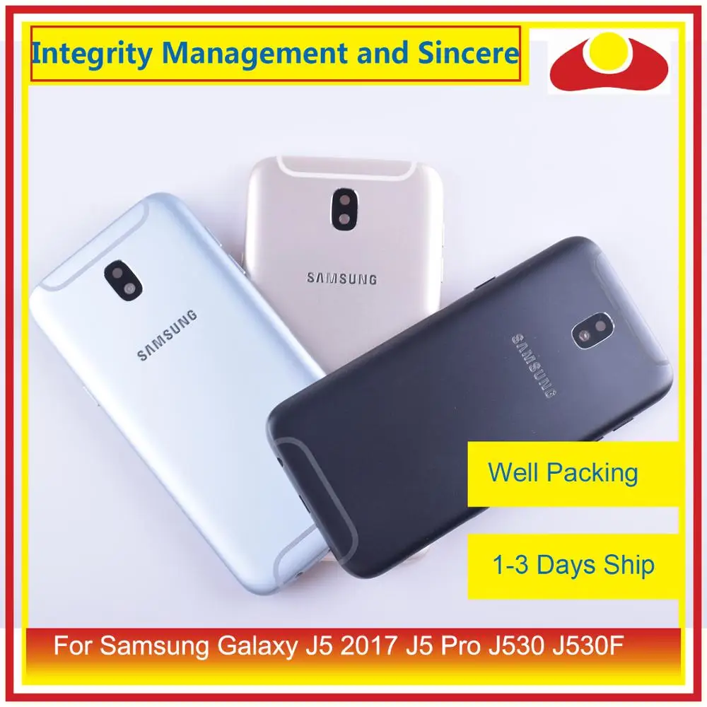 Оригинальный корпус для Samsung Galaxy J5 Pro 2017 J530 J530F SM J530FM батареи дверная рама задняя