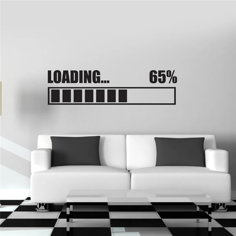

Free shipping Wall Stickers Vinyl Decal Loading Gamer Gaming Wall Sticker RoomMates Home Decor Wall Art Murals Design C05