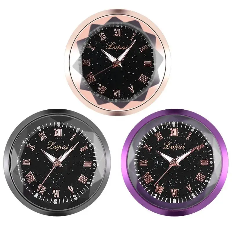 

Car Decoration Clock Timepiece Interior Ornament Automobile Sticker Watch