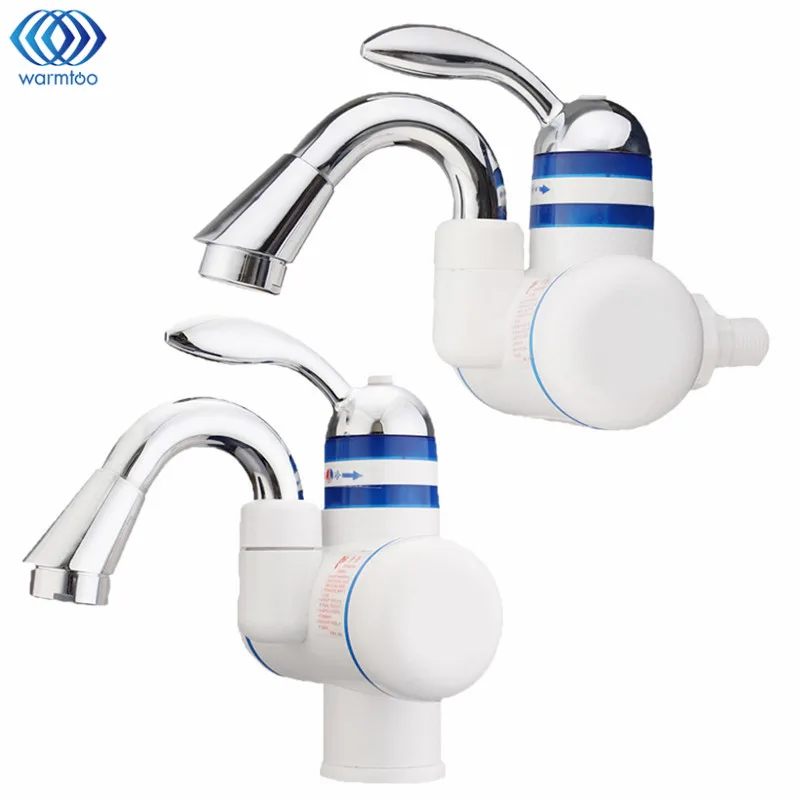 

220V Instant Heating Electric Water Tap Leakage Protection Plug Electrothermal Faucet Hot & Cold Kitchen Sink Household