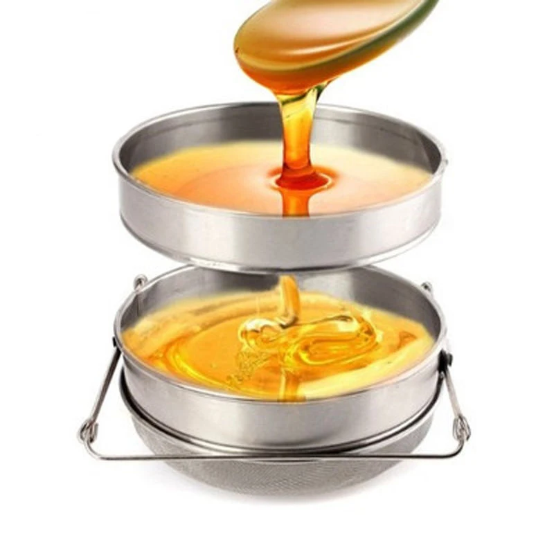 Home Honey Filter Stainless Steel Honey Beekeeping Strainer Double