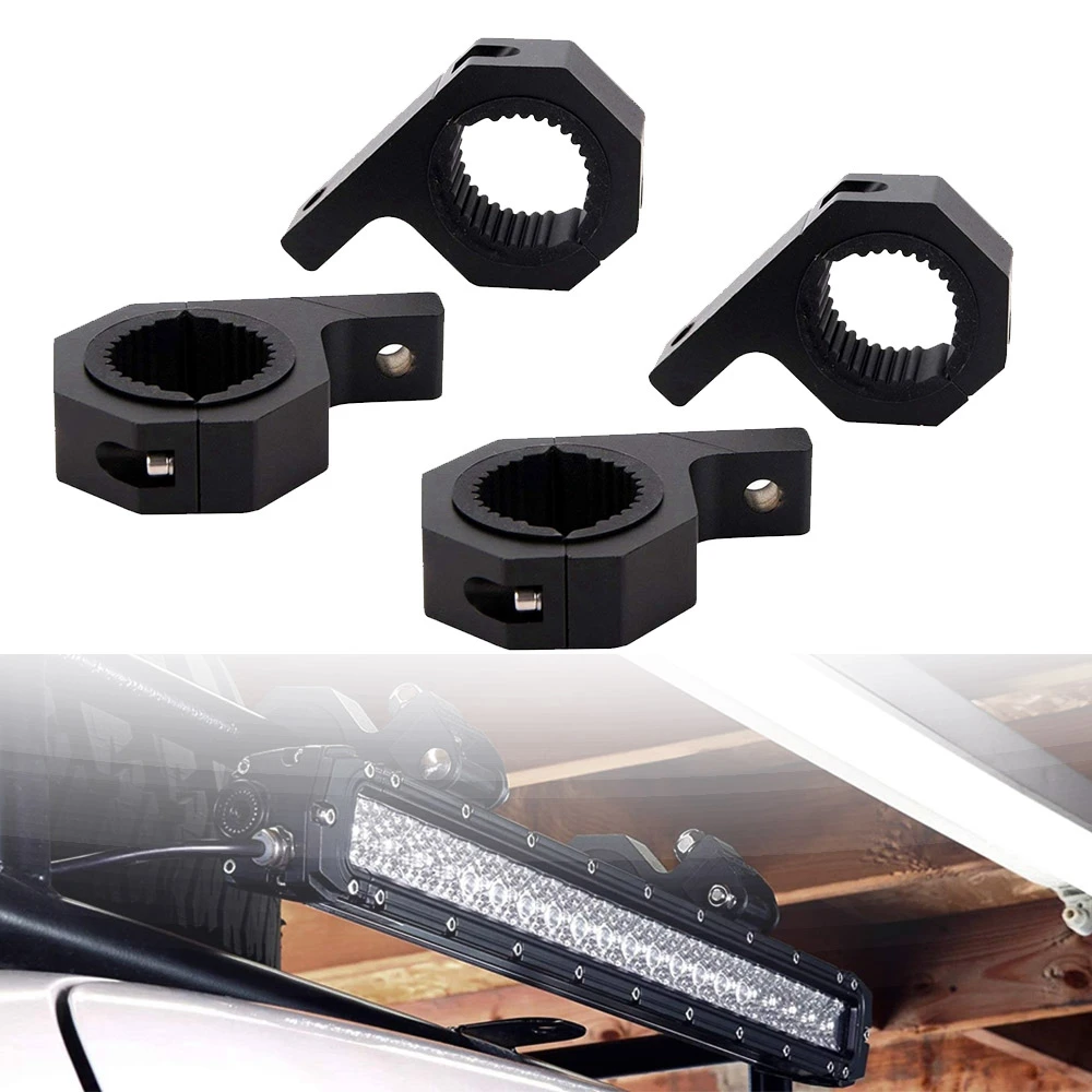 

Roll Bar Mount 1.25" 1" Horizontal Bull Bar Clamp Led Light Bar Mounting Brackets For Light Bar Tube Clamp Roof Roll Cage Holder
