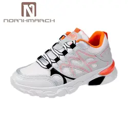 NORTHMARCH новый для женщин повседневная обувь Легкий дамы спортивная Модные дышащие женские кроссовки, обувь tenis feminino Plataforma