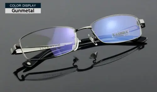 Agstum чистые титановые очки для мужчин полный обод Оптические очки; оправа для очков Rx 8835