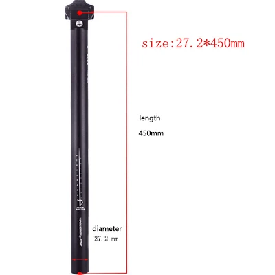 Велосипедный Подседельный штырь 27,2 алюминиевый сплав MTB дорожный велосипедный Подседельный штырь труба Сверхлегкий матовый Подседельный штырь для велосипеда велосипедные детали - Цвет: 27.2-450mm