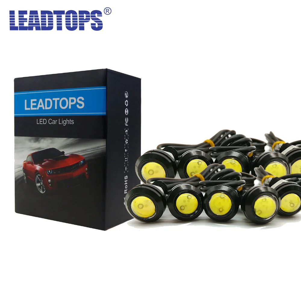 

10Pcs 23mm DRL Eagle Eyes Daytime Running Car Light Assembly LED Clearance Rear Side Turn Signal Lights Source For Ford Nissan