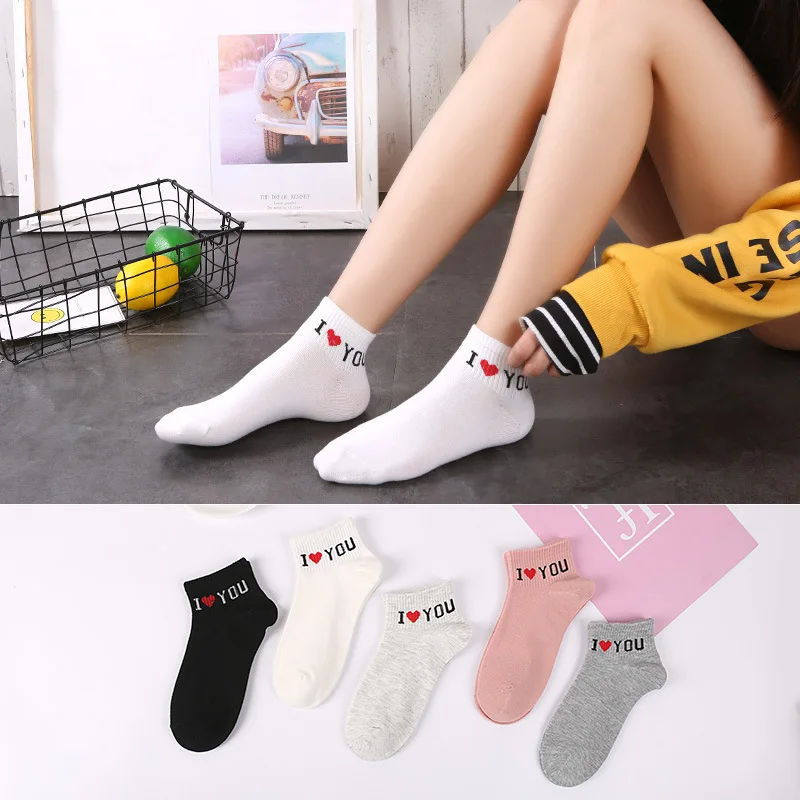 5Pcs/Lot Cartoon Candy Women Socks Harajuku Totoro Word Stripe Animal Hosiery Ear Cotton Comfortable Gril Woman | Женская одежда