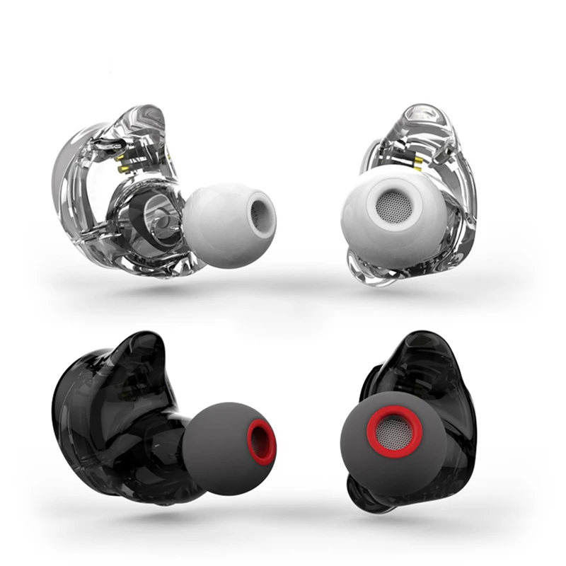 

HATOSTEPED Sports In-ear Headset DJ HIFI 2DD + 2BA In-ear Headset With Mic Earphone Sport Head Set Head phones Running headset