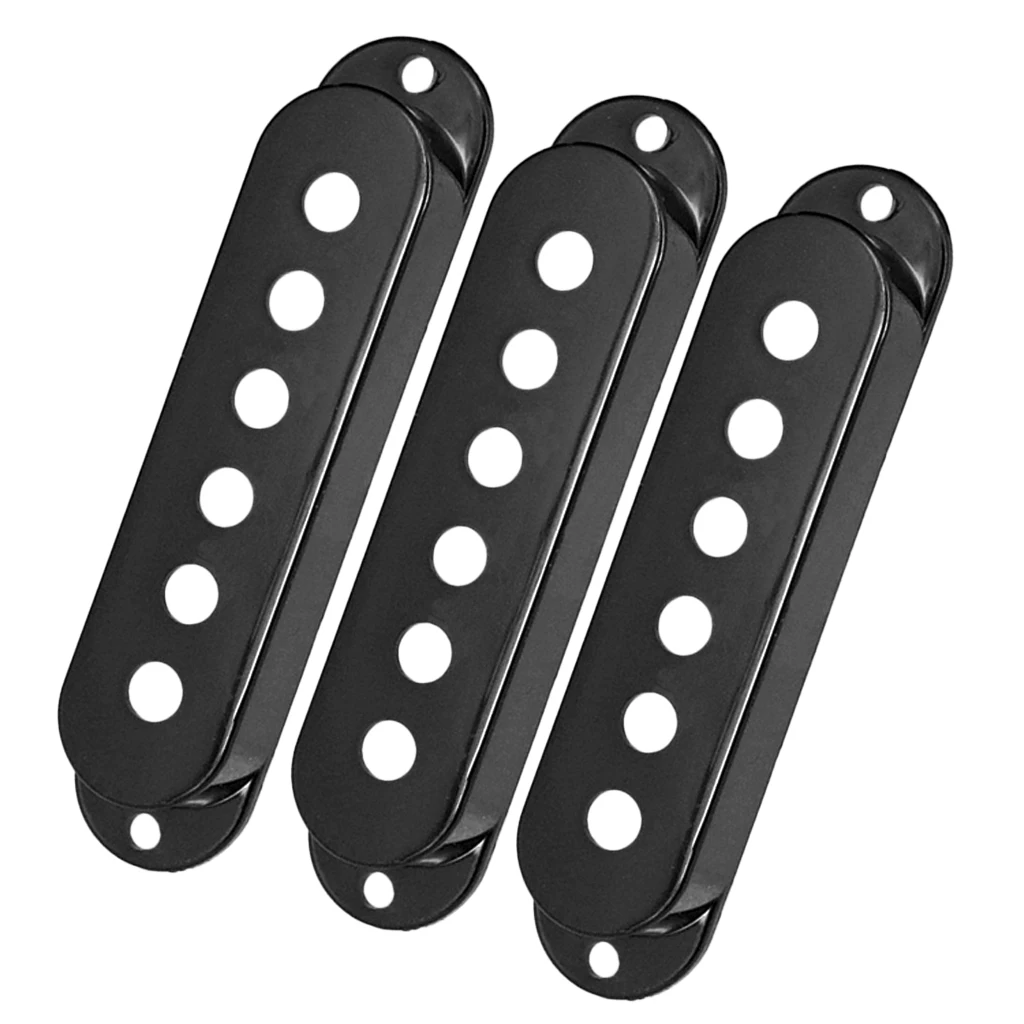 3pcs Single Coil SSS Humbucker Pickup Covers for Strat ST Squier SQ Electric Guitar Replacement Parts