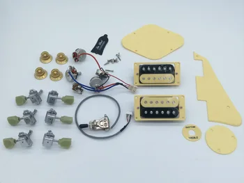 

1 set Electric Guitar Parts Pickups pickguard Tuning Pegs Guitar line guitar parts Free Shipping