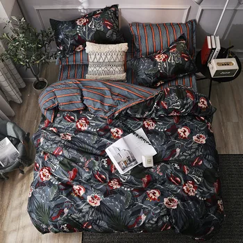 

Europe, the United States and Japan full-size flower language Hua Meng set of three or four comforter bedding sets bedding