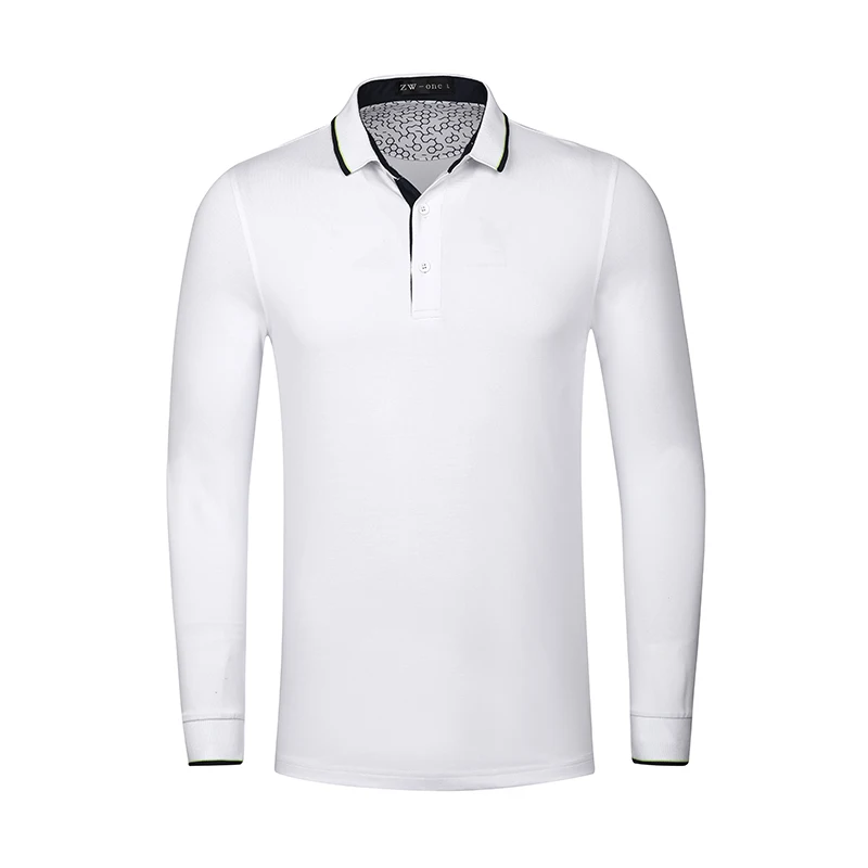 Adhemar العلامة التجارية رجل قميص بولو اللياقة البدنية تشغيل الرياضة في الهواء الطلق الركض تجريب قمم طويلة الأكمام تنس القمصان الغولف