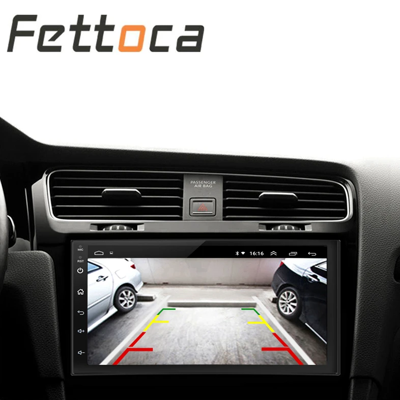 Автомагнитола FETTOCA 7 дюймов Android стерео GPS навигация Bluetooth USB SD 2 Din сенсорный