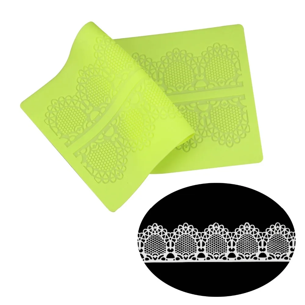 Diy Wedding Cake Decorating Tools Silicone Cake Lace Mat , 100 Food