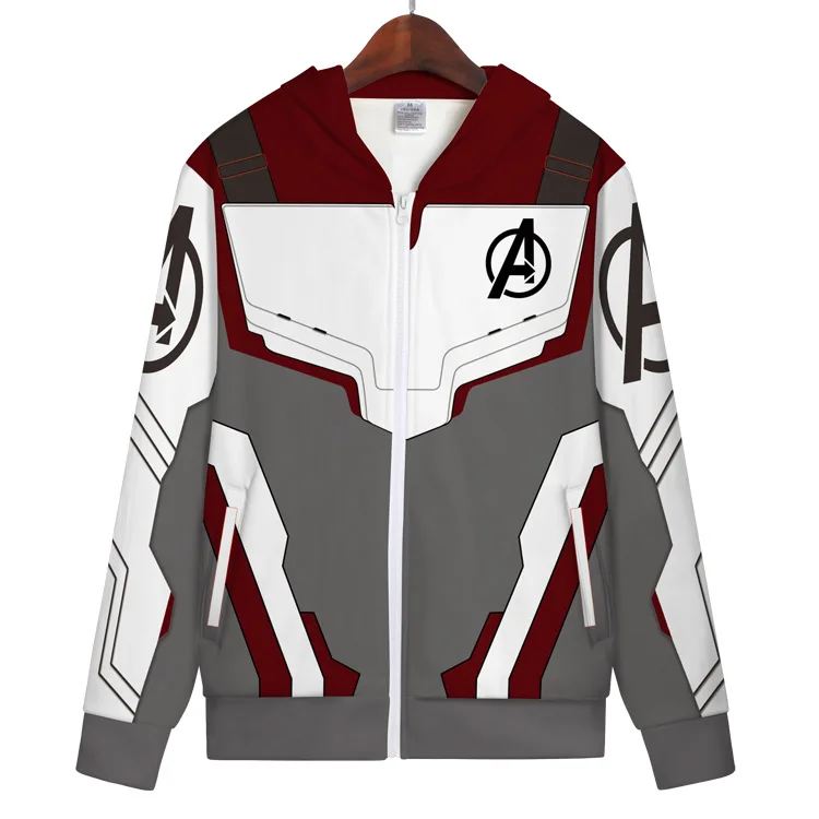 Avengers Endgame Quantum Realm Advanced Tech Hoodie Sweatshirt Jacket Cosplay Costumes Adult Kids superhero Iron Man Hoodies