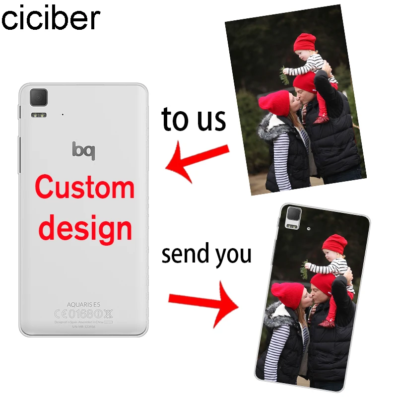 

ciciber Custom Design DIY Name Picture Soft Phone Cases for bq Aquaris C U U2 lite U V S Plus X X2 Pro X5 E5 4.5 M5.5 4.5 Fundas
