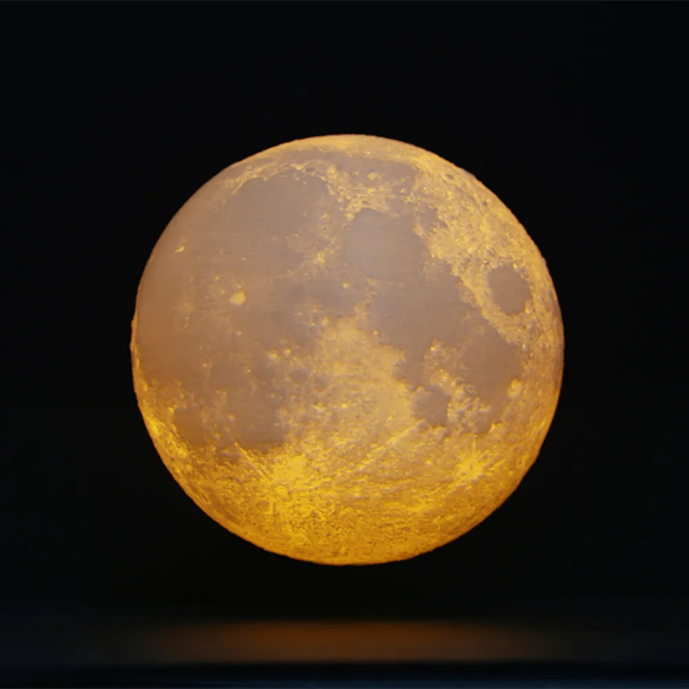 YIYANG USB Rechargeable 3D 12cm 15cm Magic Moon LED Night Light Moonlight Desk Lamp 2 Colors Bedroom Decoration Lights | Освещение