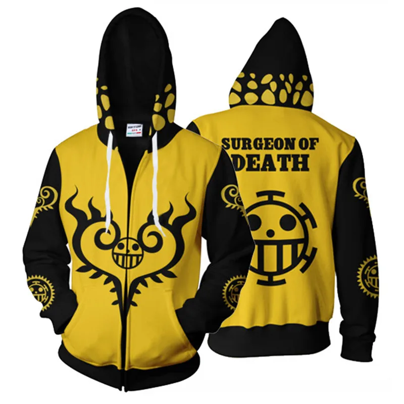 Cosplay&Ware [8]Anime One Piece Sweatshirt Hoodie Cosplay Costume Jacket Coats -Cosplay&Ware anime Shop