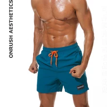 OA модные фитнес мужские пляжные шорты бодибилдинг повседневные быстросохнущие дышащие водонепроницаемые шорты для тренировок и бега для мужчин