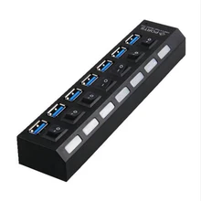 The New 7 PORT USB 3.0 HUB High Speed Power Cable Adapter EU/US USB Hub With Power on/off Switch For PC Desktop Laptop Notebook The New 7 PORT USB 3.0 HUB High Speed Power Cable Adapter EU/US USB Hub With Power on/off Switch For PC Desktop Laptop Notebook