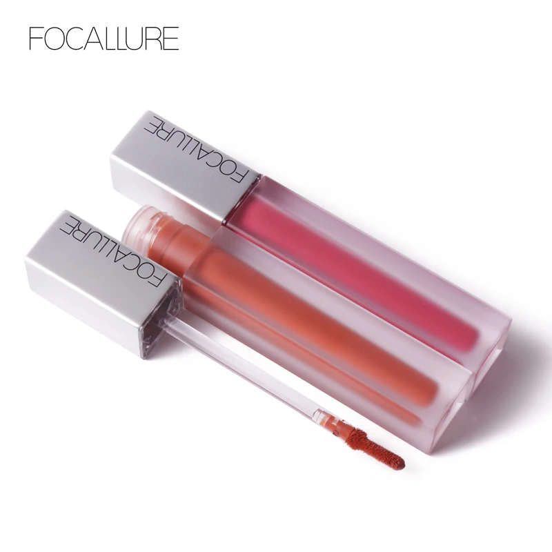 Жидкая помада focallure matte стойкая водостойкая красный пигмент тинт для губ макияж