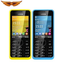 Nokia 301 разблокированный WCDMA 2," две sim-карты 3.2MP QWERTY клавиатура Восстановленный мобильный телефон