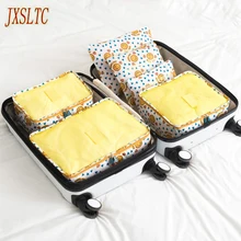 JXSLTC 6 шт./компл. высокое качество ткань Оксфорд путешествия сетка мешок Чемодан Организатор Упаковка кубики обувь для мужчин и женщин Дорожные сумки Органайзер