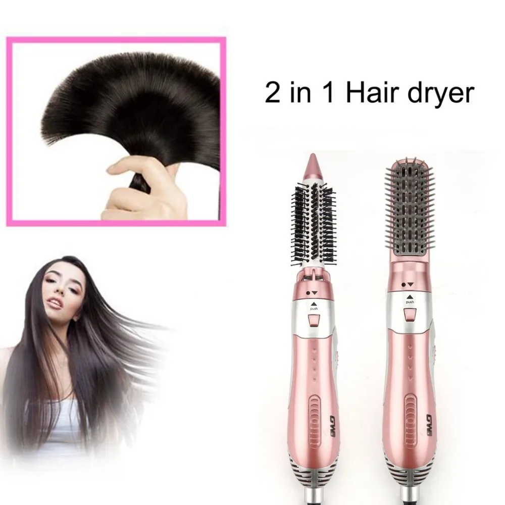 2 в 1 фен для волос, многофункциональный выпрямитель для волос, гребень и щипцы для завивки волос, выпрямление, быстрый нагрев, инструмент для укладки волос