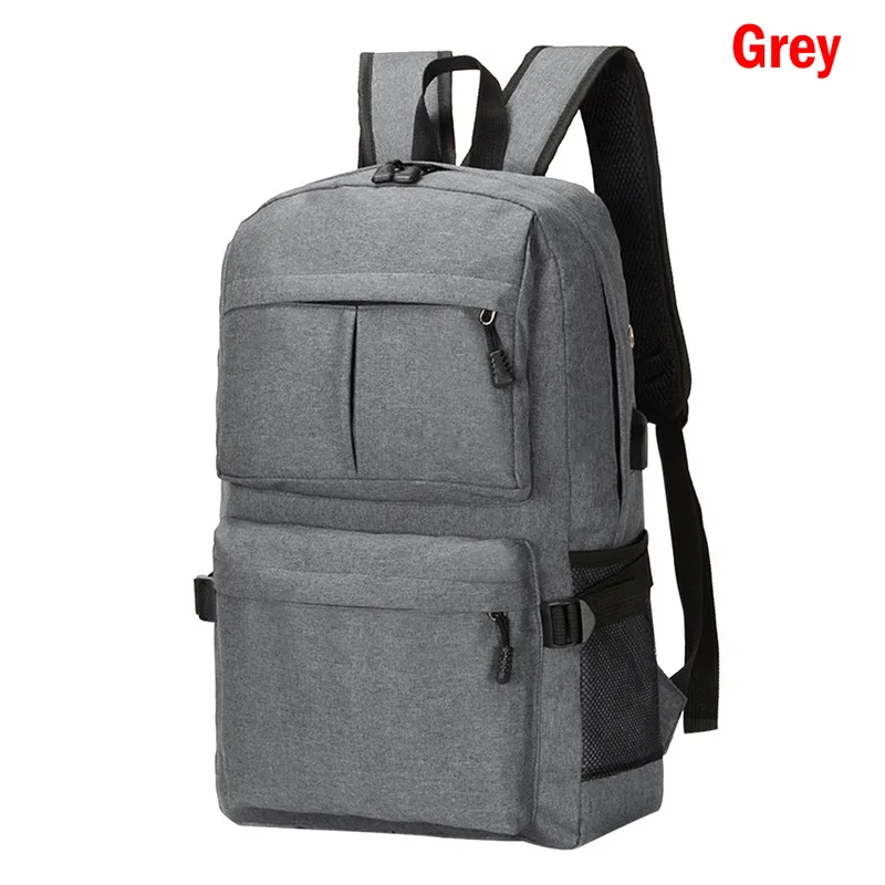 MoneRffi Usb рюкзак для ноутбука, сумки для книг, школьный рюкзак, повседневный рюкзак, модный мужской рюкзак - Цвет: grey