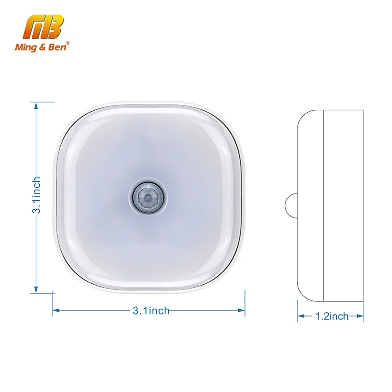  10leds LED PIR Sensor Night Light Motion Sensor Lamp Activated Wall Lights Auto On Off AAA Battery  - 32963910705