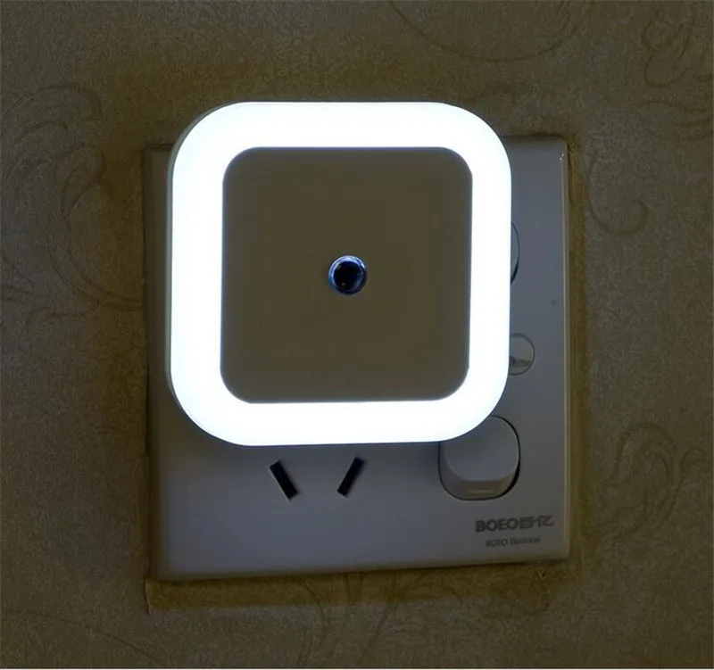 Baby LED night light auto with sensor lamp control 220V EU plug wall lights bedside lamps Backlight for toilet (18)