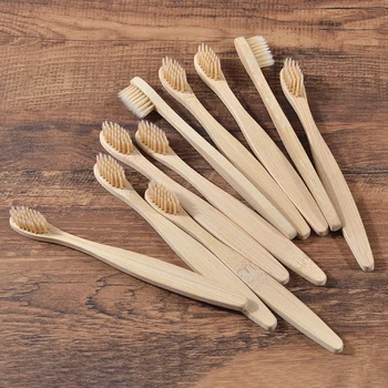 10PC Kids Soft Bristles Bamboo Toothbrush eco friendly Childrens Toothbrushes Biodegradable Plastic-Free Oral Care Tooth Brush 2