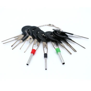 

High quality 11Pcs/Set Terminal Removal Tools Car Electrical Wiring Crimp Connector Pin Extractor Kit Multi-function
