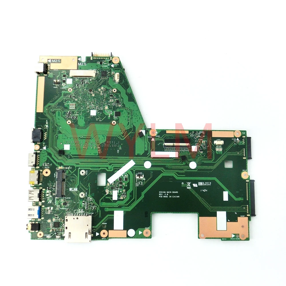 X551MA مع N2830 CPU REV 2.0 اللوحة ل ASUS X551MA X551M اللوحة المحمول اللوحة الرئيسية 60NB0480-MB1500-206 شحن مجاني