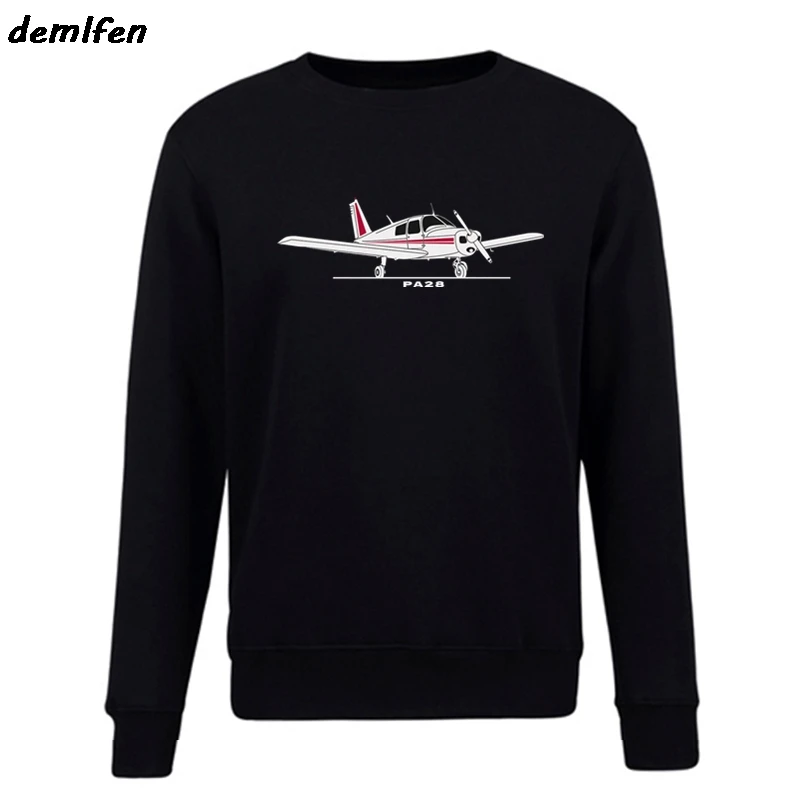 

Spring Autumn Aeroclassic PPL Pilot Piper PA28 Aircraft Print Hoodie Men Fleece pullover Sweatshirt Hip Hop Coat Tops Streetwear