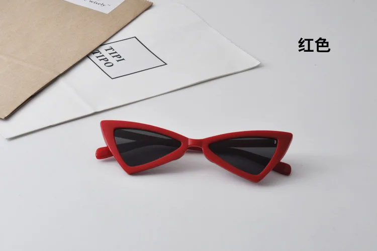 Модные стильные детские Винтажные Солнцезащитные очки в стиле «кошачий глаз» в стиле хип-хоп брендовые милые Солнцезащитные очки в форме треугольника для мальчиков и девочек детские очки N608
