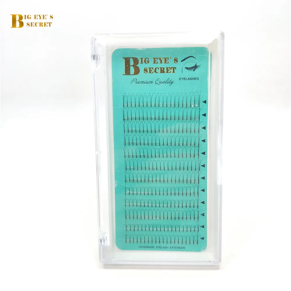 US $702.00 Big Eyes Secret 2D Long Stem Premade Fans Volume Eyelash Extensions Premade Lashes KnotFree Eyelash Bundles Free Shipping